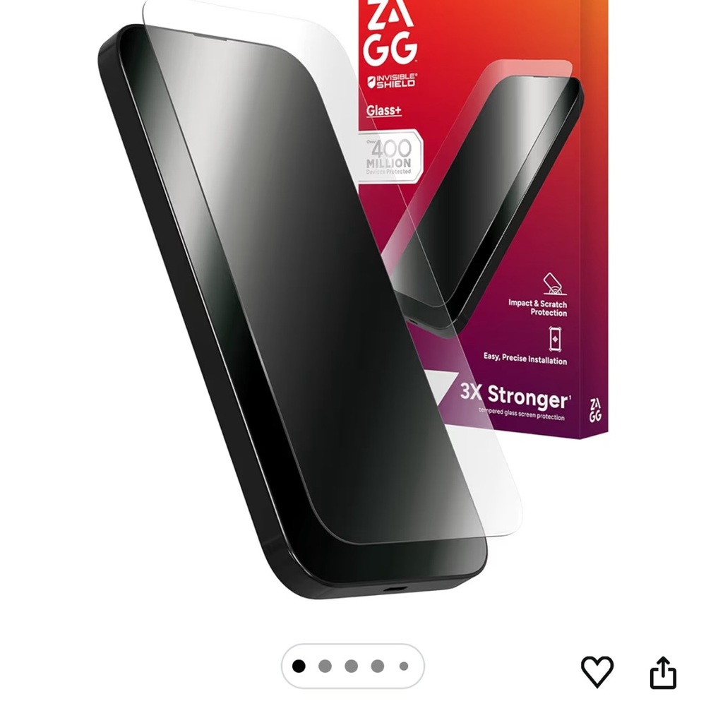 InvisibleShield Glass Screen Protector - Black